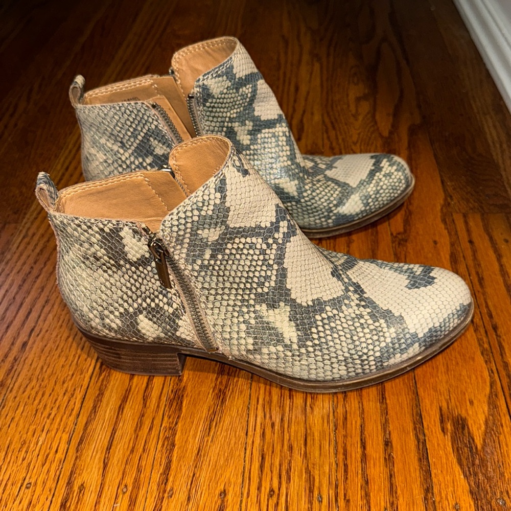 lucky brand snake booties